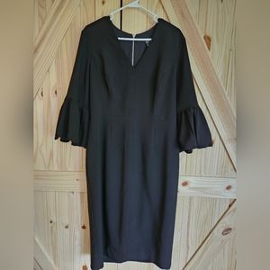 Maggie London Size 14 Snug Women's Black Cocktail Dress